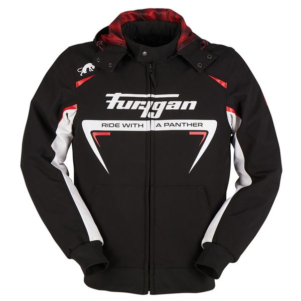 Motorcycle Jackets Furygan Sektor Roadster Black White Red Motorcycle Jackets Furygan Sektor Roadster Black White Red