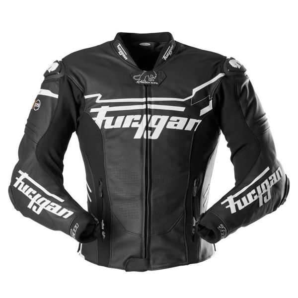 Motorcycle Jackets Furygan Sirius Black White Motorcycle Jackets Furygan Sirius Black White