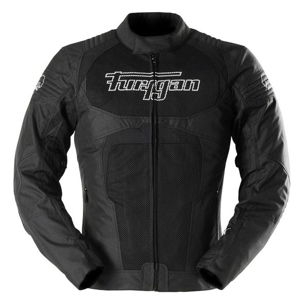 Motorcycle Jackets Furygan WB08 Vented + Black White Motorcycle Jackets Furygan WB08 Vented + Black White