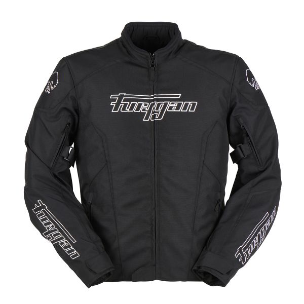 Motorcycle Jackets Furygan Yori Black White Motorcycle Jackets Furygan Yori Black White