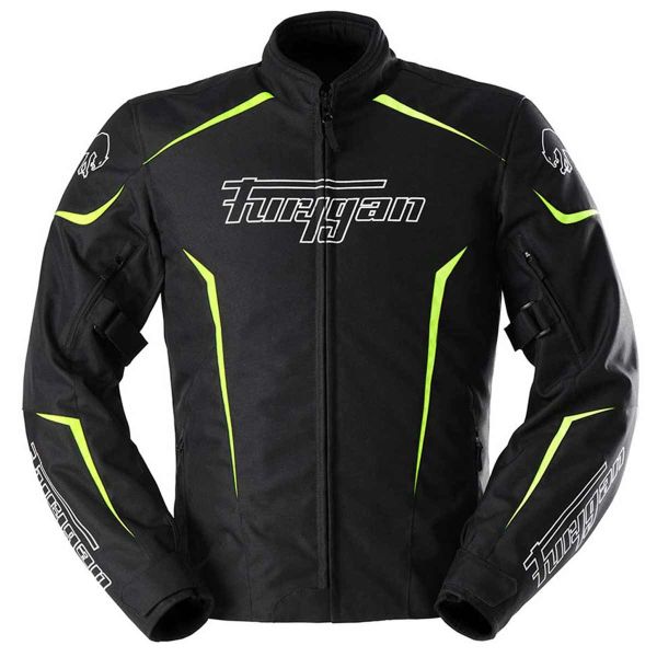 Motorcycle Jackets Furygan Yori Black White Yellow Motorcycle Jackets Furygan Yori Black White Yellow