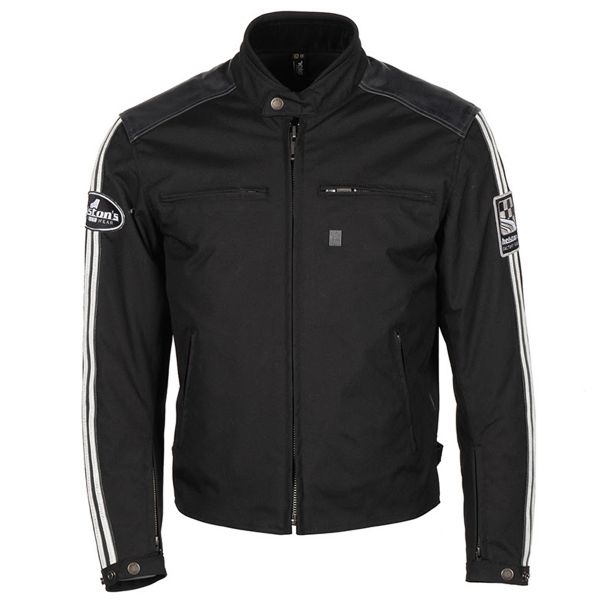 Motorcycle Jackets Helstons Ace Textile Leather Black