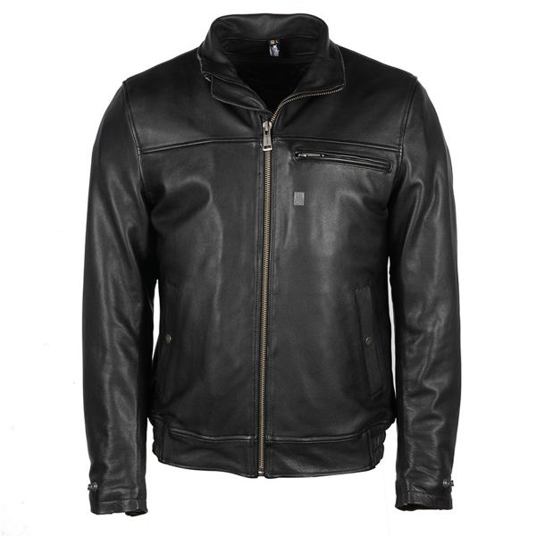 Motorcycle Jackets Helstons Benny Leather Rag Black