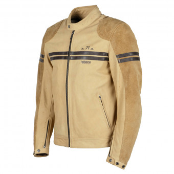 Motorcycle Jackets Helstons Chevy Air Leather Perforated Gold Brown