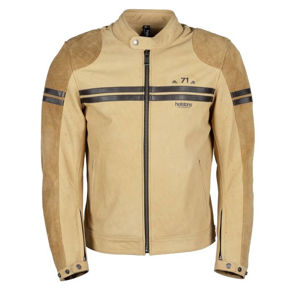 Helstons Chevy Air Leather Perforated Gold Brown