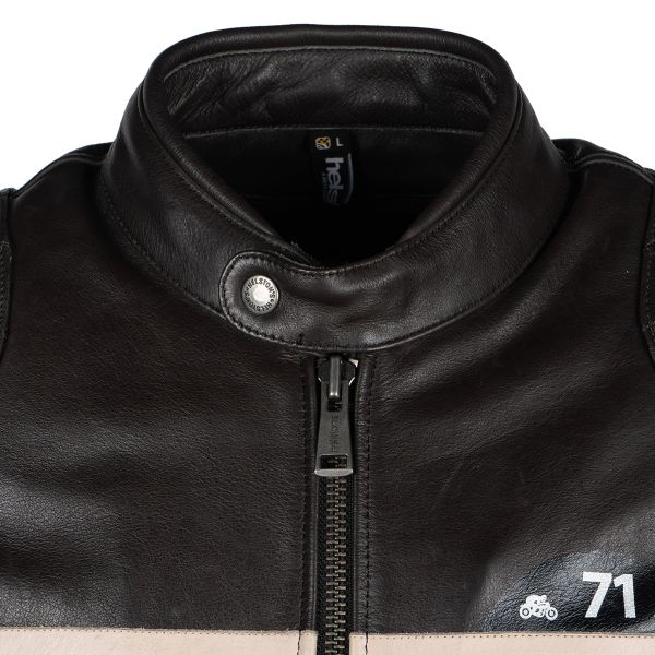 Helstons Chevy Leather Brown Beige White