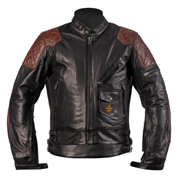Motorcycle Jackets Helstons Chuck Black Camel