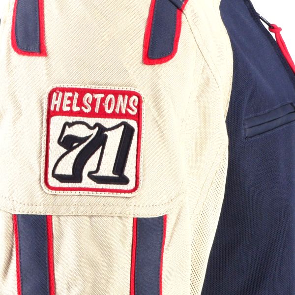 Helstons Clubman Air Mesh Blue Beige Red