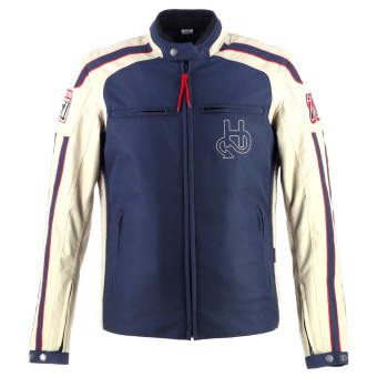 Motorcycle Jackets Helstons Clubman Blue Beige Red