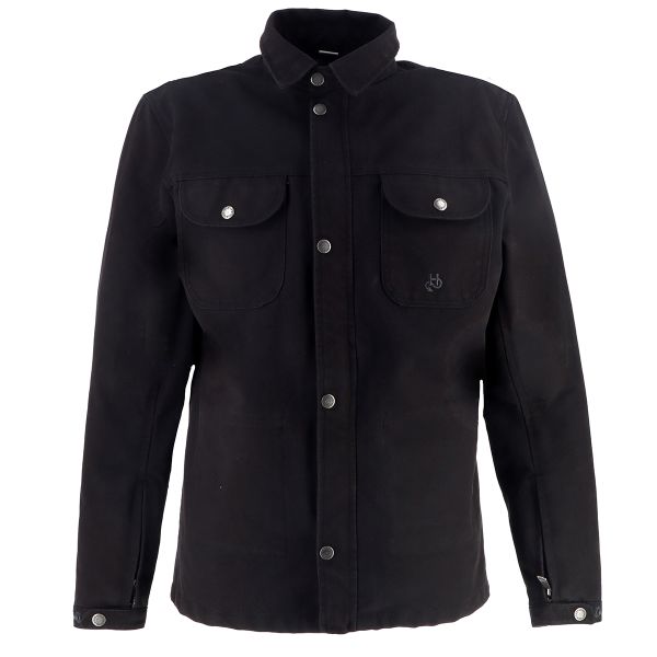 Motorcycle Coats Helstons Detroit Canvas Black