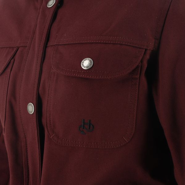 Helstons Detroit Girl Canvas Bordeaux