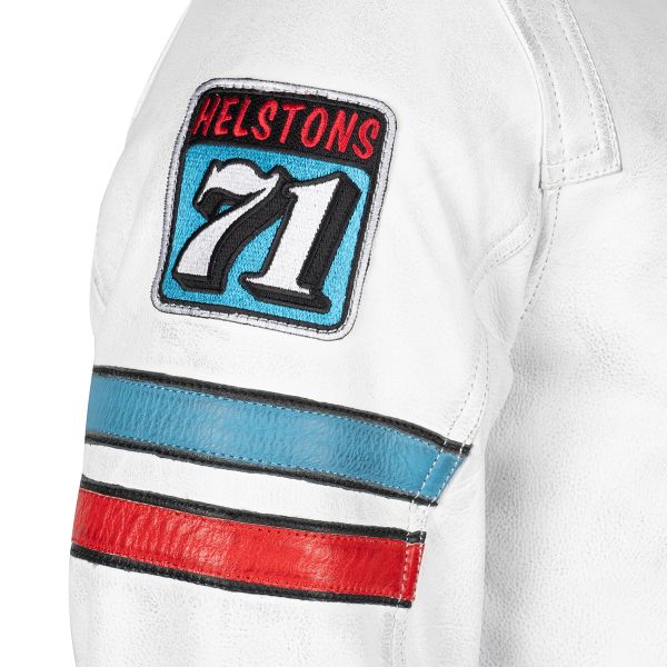 Helstons Elron Leather Rag White