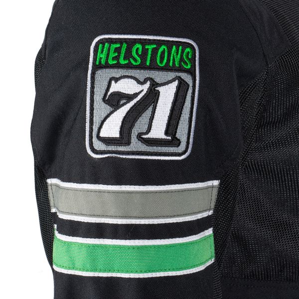 Helstons Elron Mesh Black Grey Green