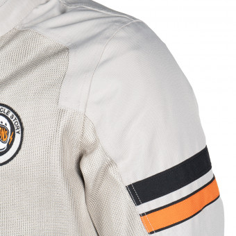 Helstons Elron Mesh Silver Black Orange