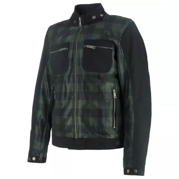 Motorcycle Jackets Helstons Genesis Air Black Green Motorcycle Jackets Helstons Genesis Air Black Green