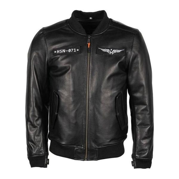 Motorcycle Jackets Helstons Helico Leather Rag Black Motorcycle Jackets Helstons Helico Leather Rag Black
