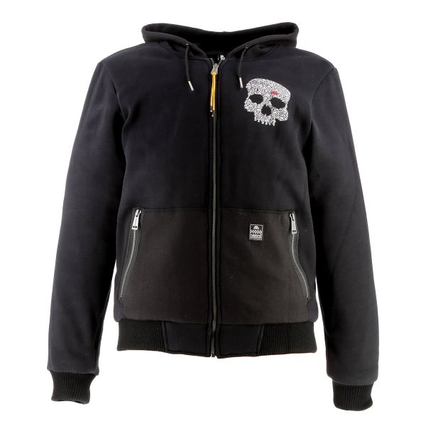 Motorcycle Jackets Helstons Hoodie Bones Black Motorcycle Jackets Helstons Hoodie Bones Black
