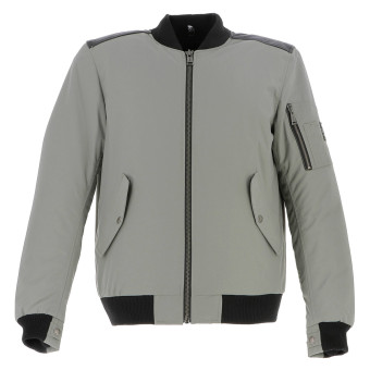 Motorcycle Jackets Helstons Howard Silver Black