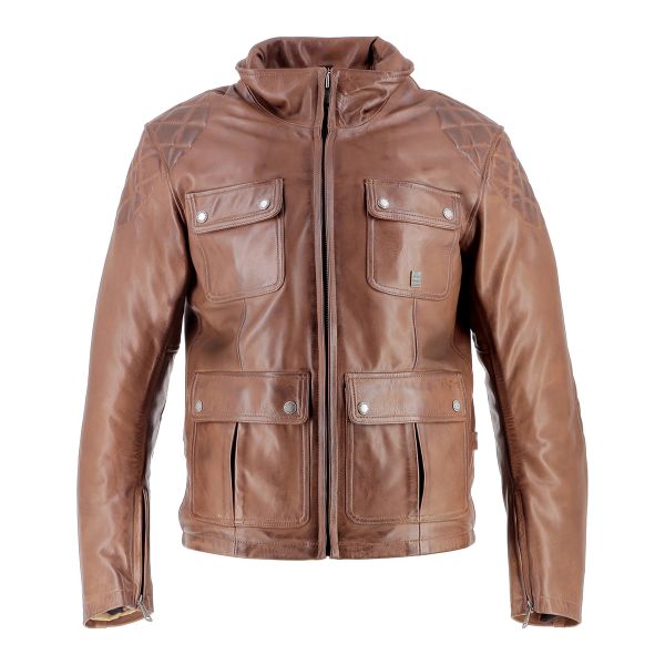 Motorcycle Jackets Helstons Hunt Leather Tan