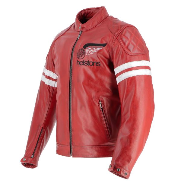 Motorcycle Jackets Helstons Jake Speed Leather Red