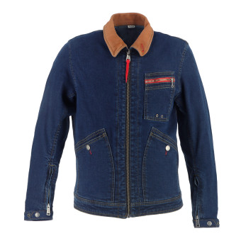 Motorcycle Jackets Helstons James Denim Blue Dirty