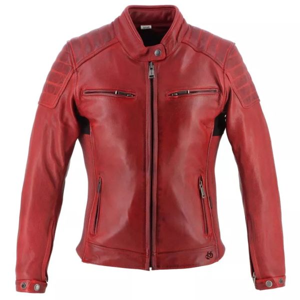 Motorcycle Jackets Helstons Jody Leather Soft Red Motorcycle Jackets Helstons Jody Leather Soft Red