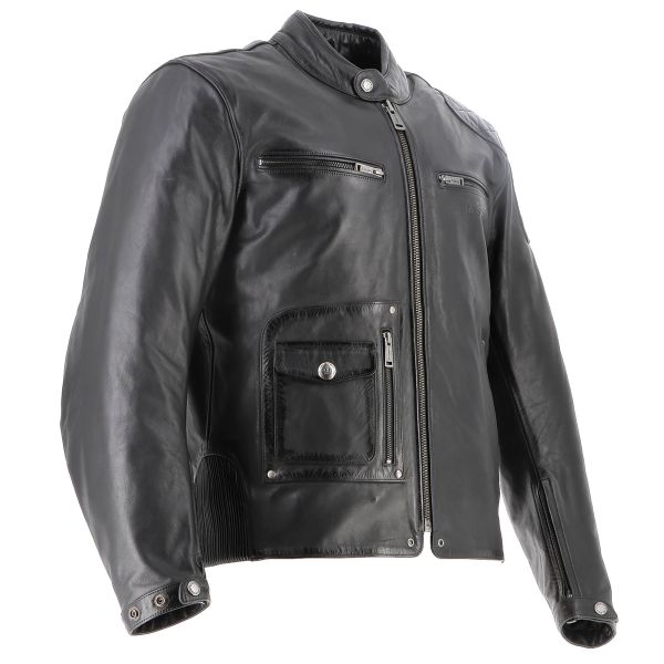 Helstons Johnson Leather Rag Black