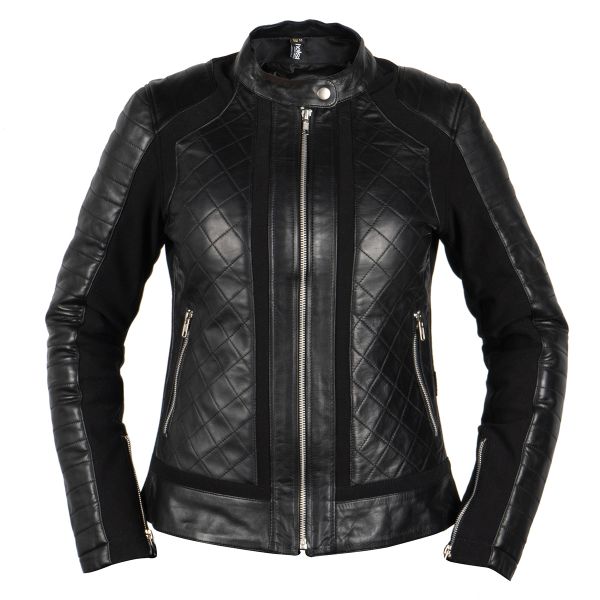 Motorcycle Jackets Helstons Kate Leather Lady Soft Stretch Black Motorcycle Jackets Helstons Kate Leather Lady Soft Stretch Black