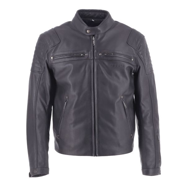 Motorcycle Jackets Helstons Missile Leather Black