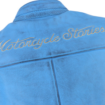 Helstons Nashville Leather Bleu Ciel