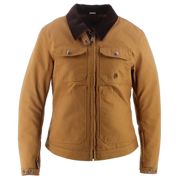 Motorcycle Jackets Helstons Oregon Lady Cotton Canvas Kraft Motorcycle Jackets Helstons Oregon Lady Cotton Canvas Kraft