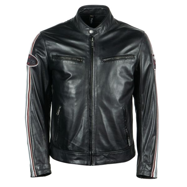 Motorcycle Jackets Helstons Race Leather Rag Black Motorcycle Jackets Helstons Race Leather Rag Black