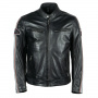 Motorcycle Jackets Helstons Race Leather Rag Black