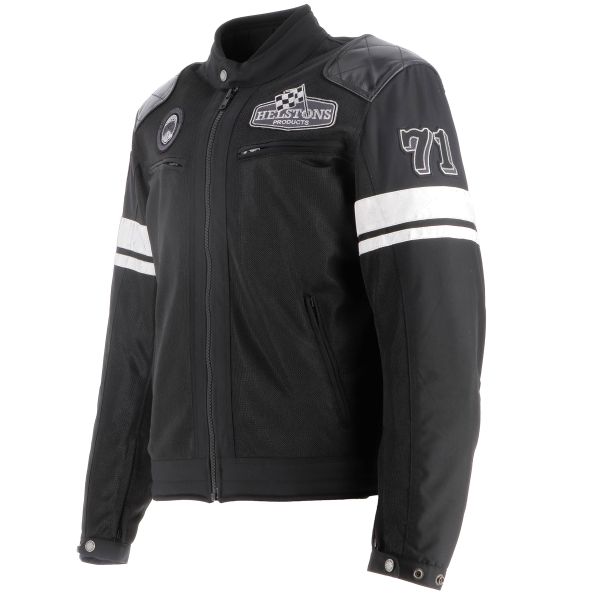 Helstons Revolte Air Mesh Leather Black