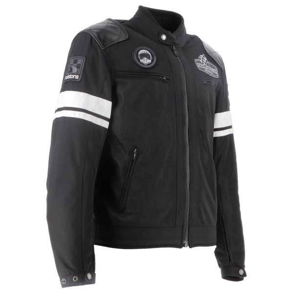 Helstons Revolte Air Mesh Leather Black