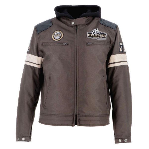 Motorcycle Jackets Helstons Revolte Leather Brown Motorcycle Jackets Helstons Revolte Leather Brown