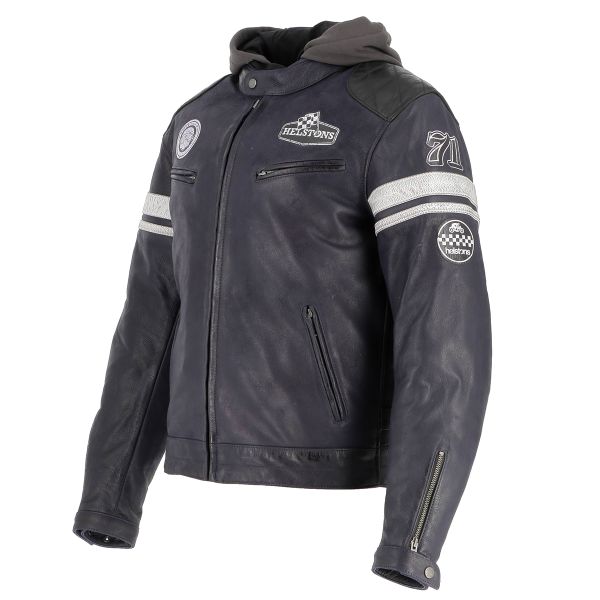 Helstons Riposte Leather Buffalo Blue