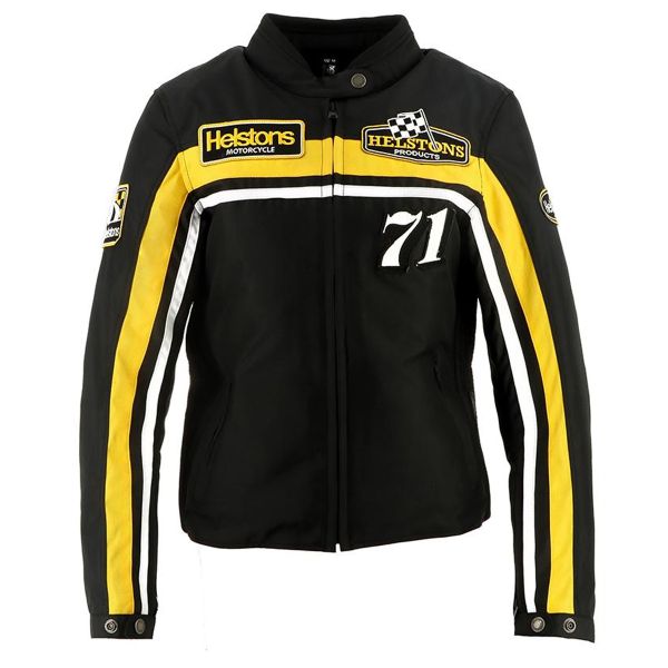 Motorcycle Jackets Helstons Sturgis Black White Yellow Motorcycle Jackets Helstons Sturgis Black White Yellow