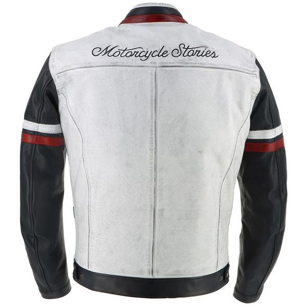 Helstons V Series Leather Rag Blue White