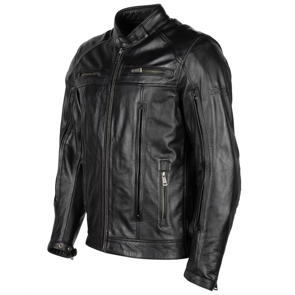 Motorcycle Jackets Helstons Vento Air Leather Rag Black