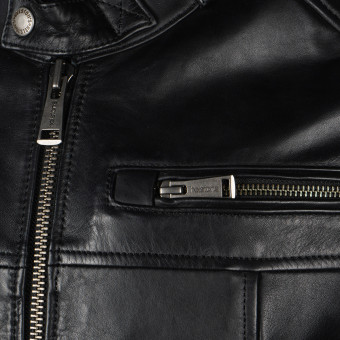 Helstons Vento Air Leather Rag Black