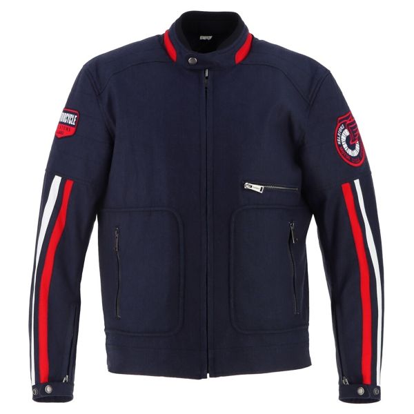Motorcycle Jackets Helstons Vulcan Blue Red Beige