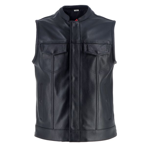 Motorcycle Vests Helstons West Leather Black