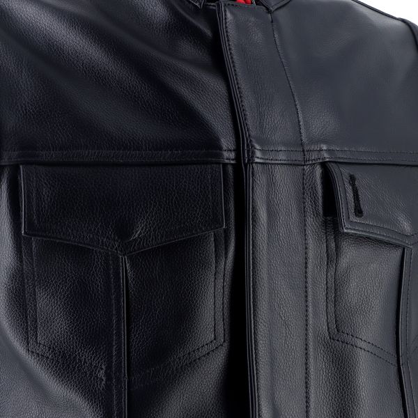 Helstons West Leather Black