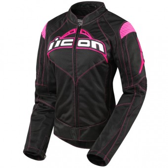 Motorcycle Jackets ICON Contra Black Pink