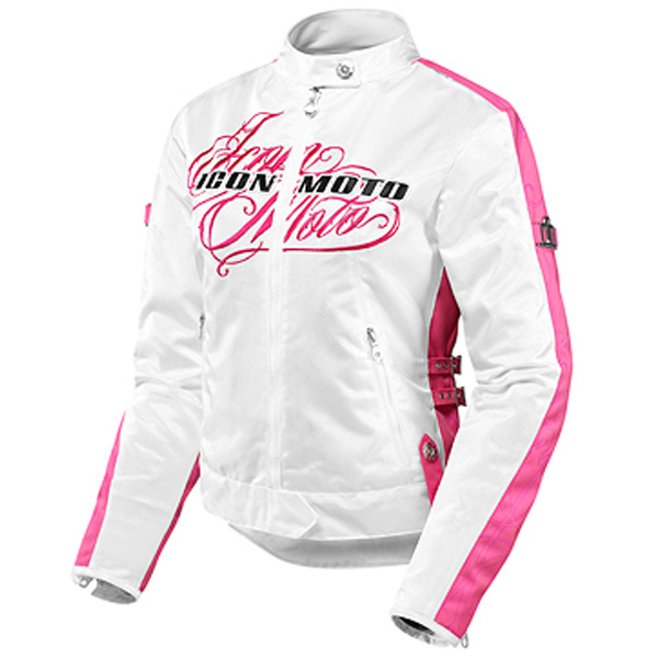 Motorcycle Jackets ICON Hella Street Angel White