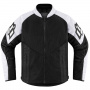 Motorcycle Jackets ICON Mesh AF White Black