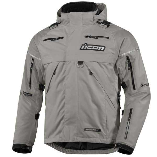 Motorcycle Coats ICON Patrol Grey