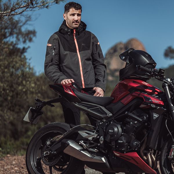 Ixon Burning Anthracite Black Bright Red