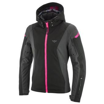 Motorcycle Jackets Ixon Burning Lady Anthracite Black Pink